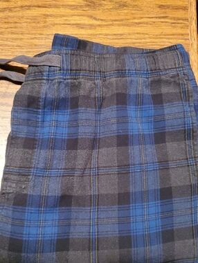 Eddie Bauer Blue and Black Plaid Men’s Pants
